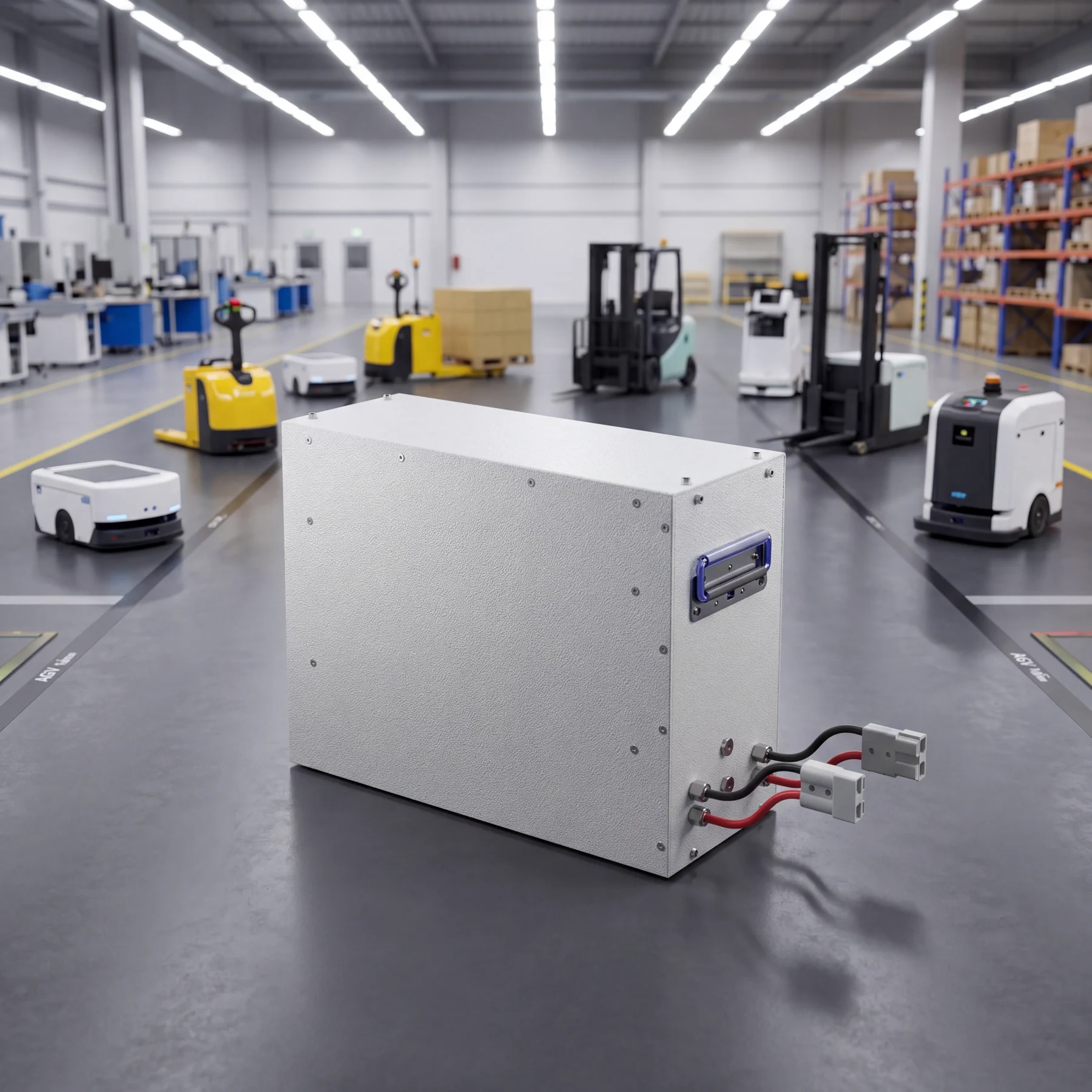 Bình ắc quy pin lithium cho AGV / Robot 48V 200Ah (V1)